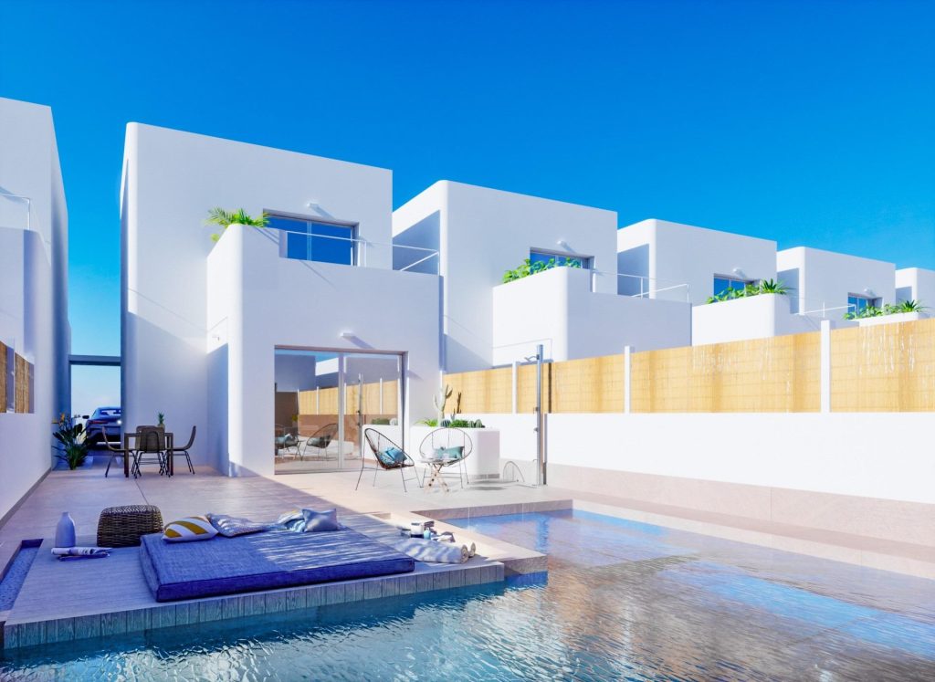IBICENCAN STYLE NEW BUILD VILLAS IN LOS ALCAZARES