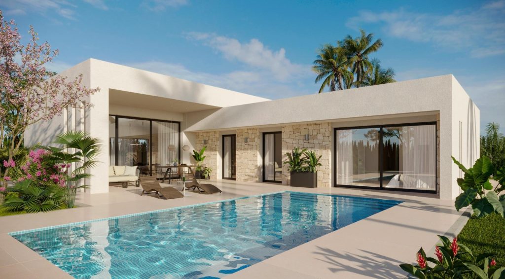 Newly built villas located in the municipality of Aspe.