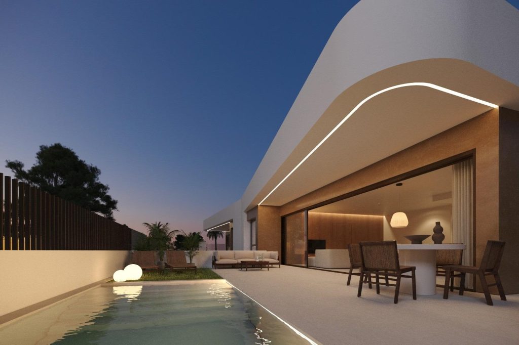 New Build Corner Quad Villas with Private Pool in Dolores, Alicante