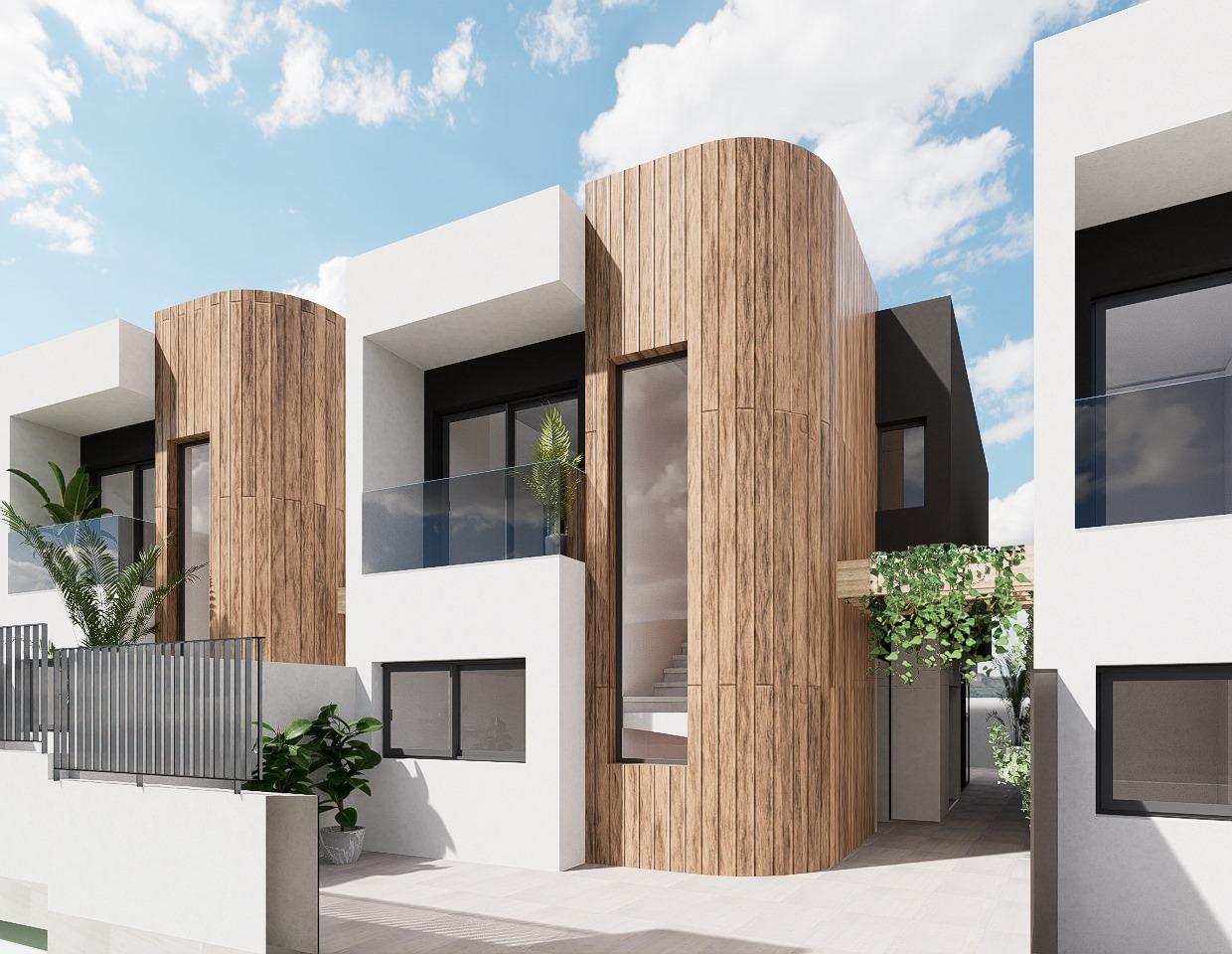 New Build Detached Villas for Sale in Aguilas Murcia Just 500 m from the Beach